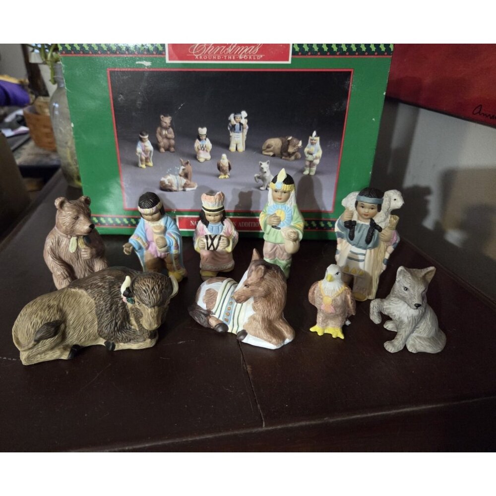 New vintage House of Lloyd Christmas Around the World Native‎ Nativity Additions